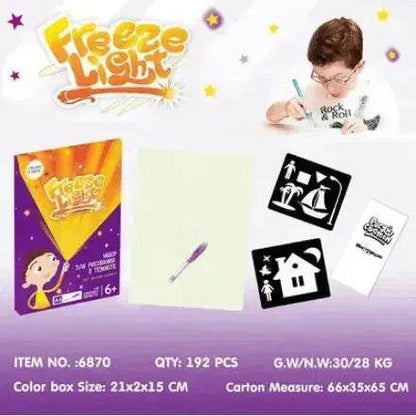 Educational Toy Drawing Pad 3D Magic 8 Light Effects Puzzle Board Sketchpad