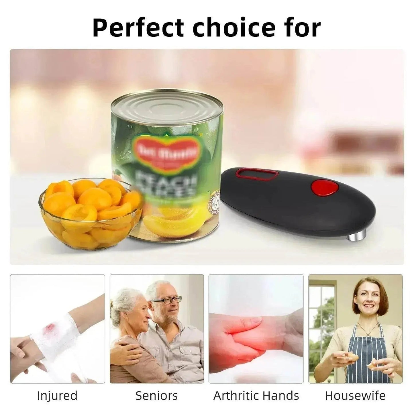 Electric Automatic Can & Bottle Safe Opener