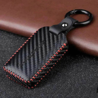 Elegant leather smart car keys chain