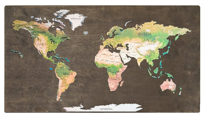 Geo Optic Labelled Push Pin Map | 44 x 24