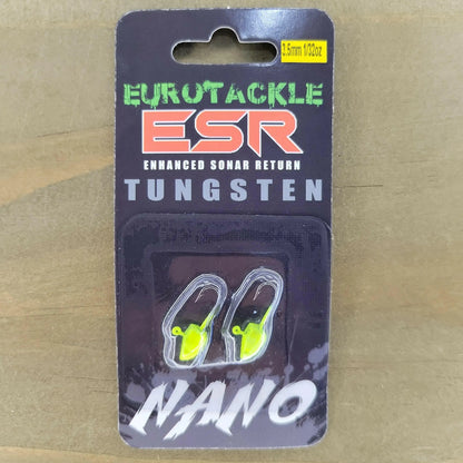 EuroTackle ESR Nano 3.5mm Jig Heads Chartreuse 2pcs