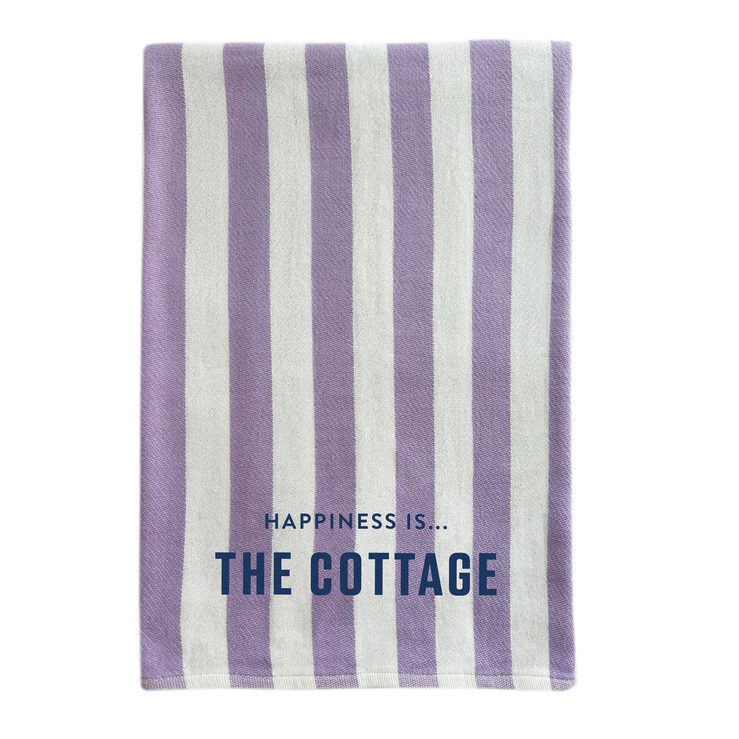 Everywhere Towel: Cottage, Stripe Lilac