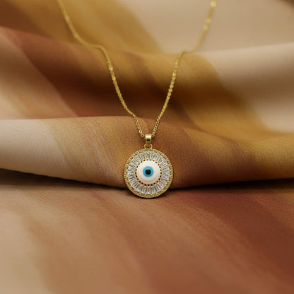 Evil Eye Necklace : 18k Gold Plated | Dainty Necklace