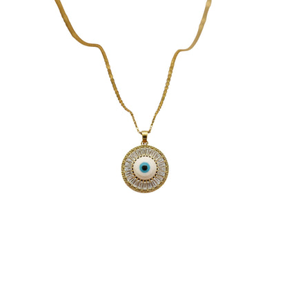 Evil Eye Necklace : 18k Gold Plated | Dainty Necklace