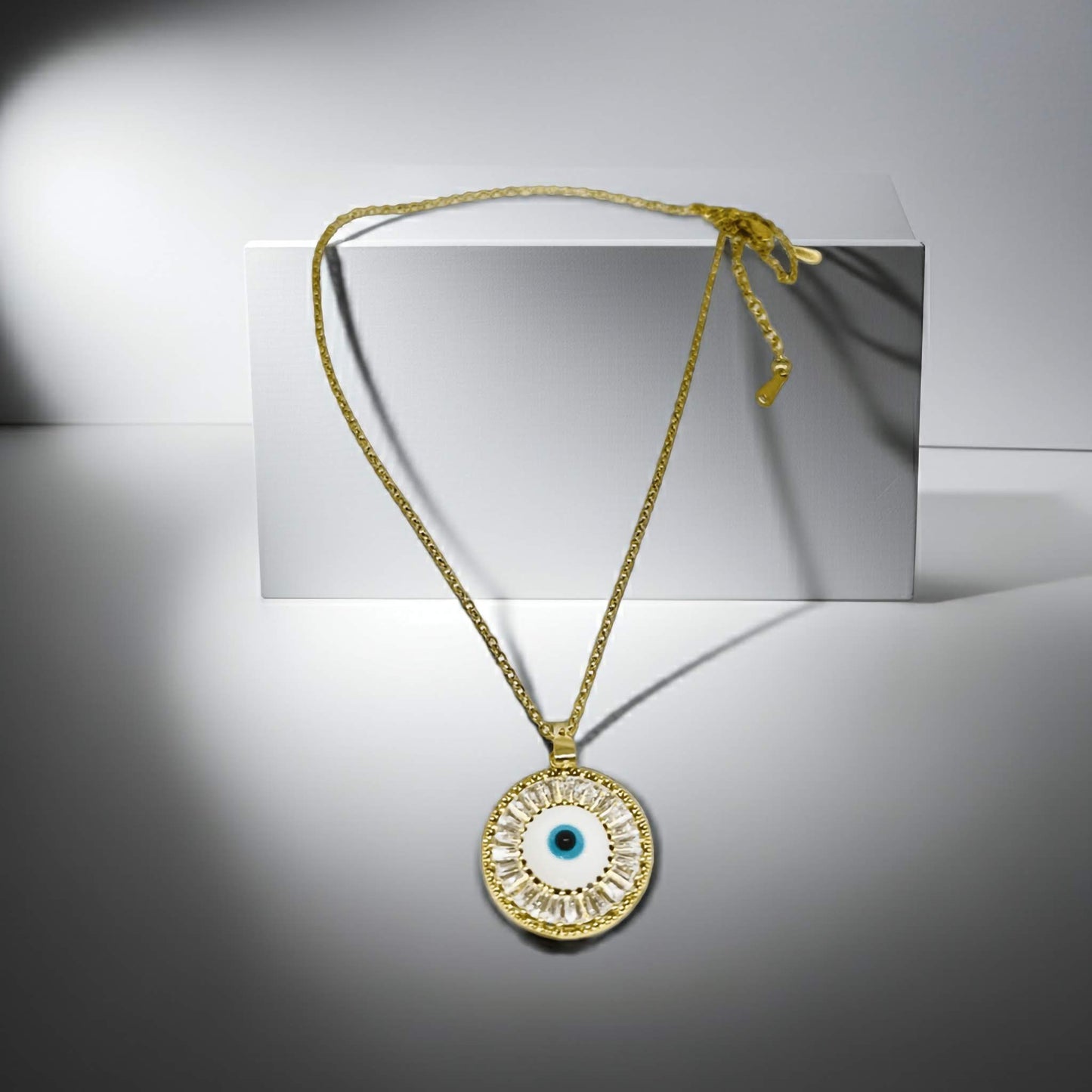 Evil Eye Necklace : 18k Gold Plated | Dainty Necklace