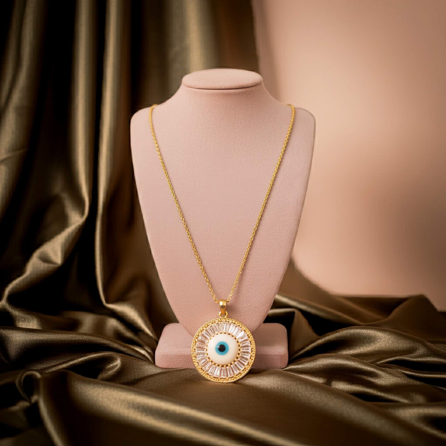 Evil Eye Necklace : 18k Gold Plated | Dainty Necklace