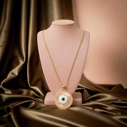 Evil Eye Necklace : 18k Gold Plated | Dainty Necklace
