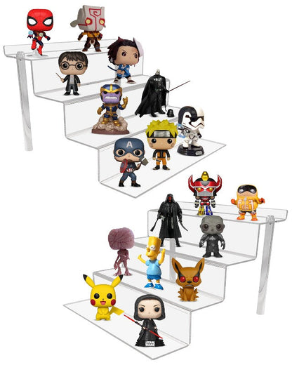 EVORETRO 4-Step Acrylic Display Stand for Action Figures | Riser RS6 Inch