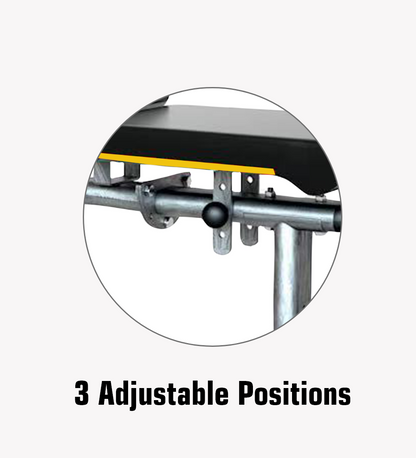 Squat Rack, Bench, Barbell & Weight Plates Stack