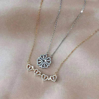 Explosive Style Detachable Deformed Four leaf Clover Women Necklace