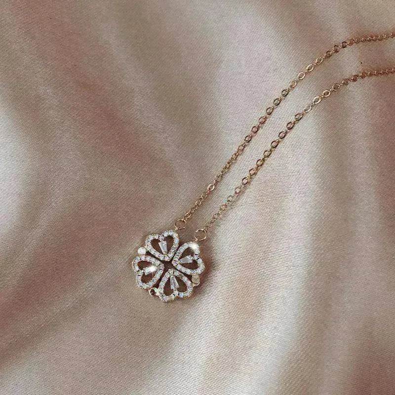 Explosive Style Detachable Deformed Four leaf Clover Women Necklace
