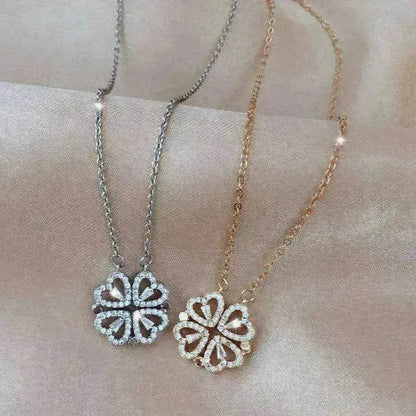 Explosive Style Detachable Deformed Four leaf Clover Women Necklace