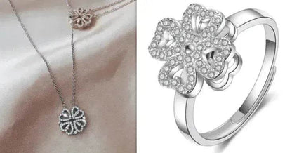 Explosive Style Detachable Deformed Four leaf Clover Women Necklace