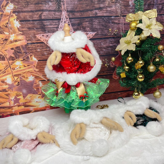 Manteau pour chien Fête du renne | Tenue de Noël pour chien