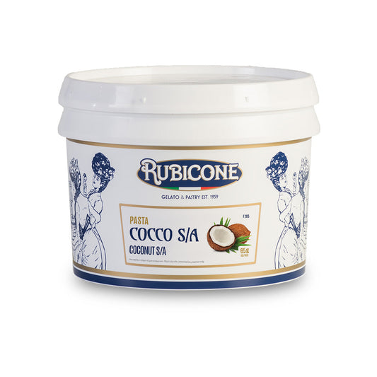 Coconut S/A Paste (Without alcohol) - Gelato Pastes - 3 KG Bucket - Rubicone Canada - Ships Free Within Canada on Orders Above CAD $199