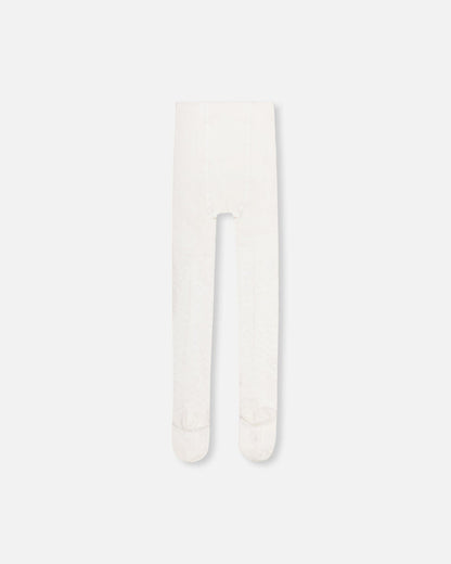 Cable Tights Off White