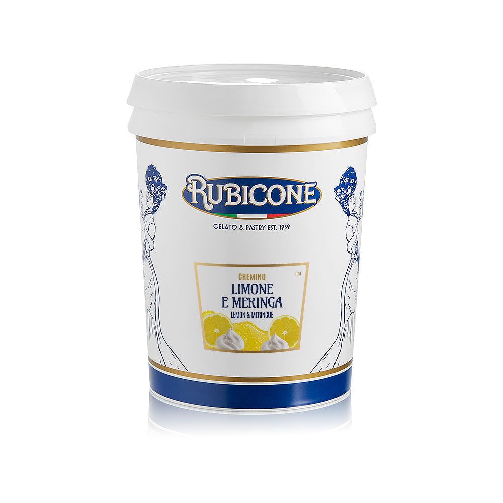 Lemon & Meringue Spreadable Filling Cream - Cremino Lemon & Meringue - 5 KG Bucket - Rubicone Canada - Ships Free Within Canada on Orders Above CAD $199