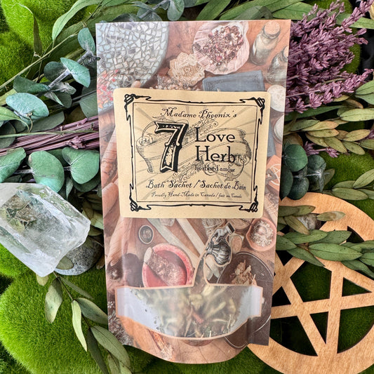 Sachet de bain spirituel aux 7 herbes d'amour