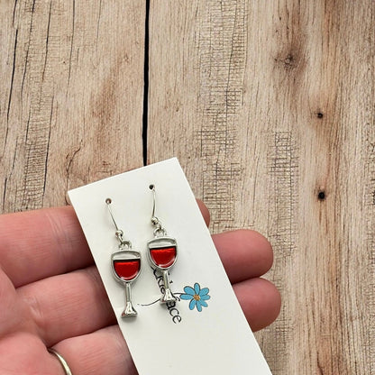 Boucles d'oreilles pour amateurs de vin