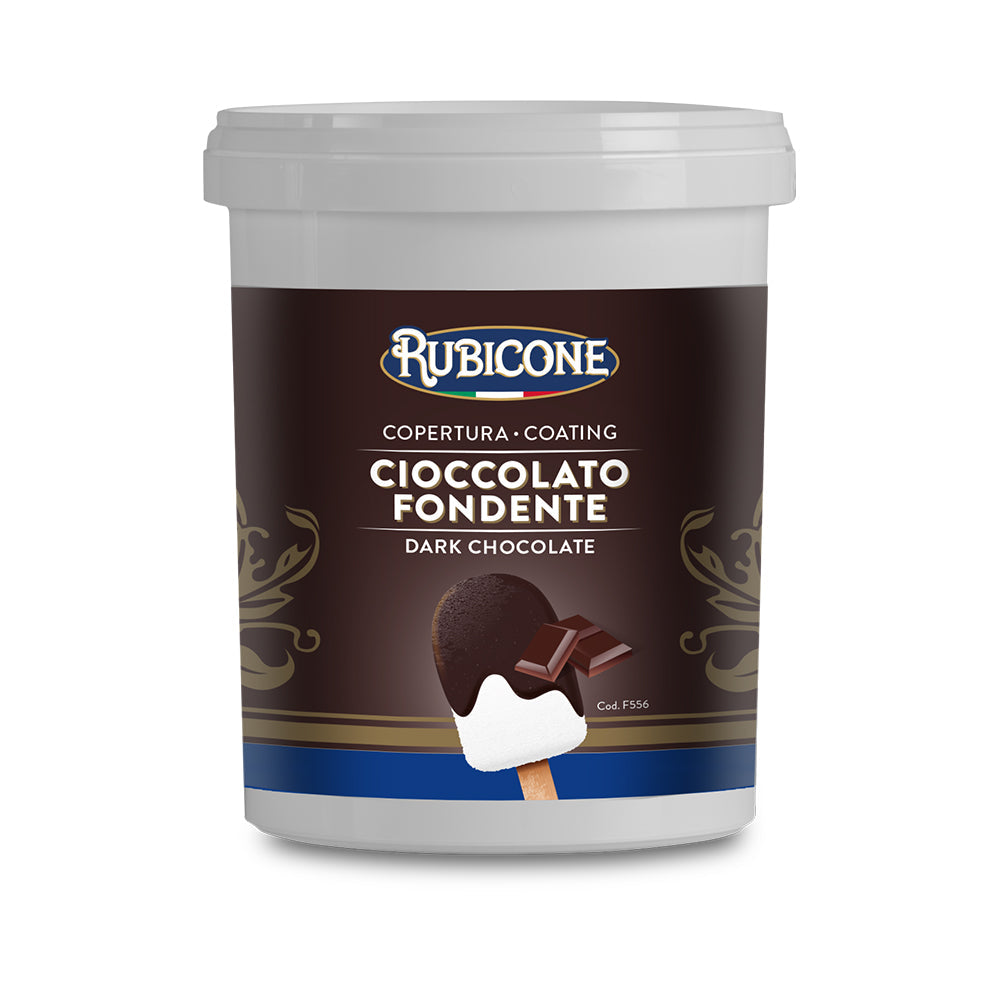 Dark Chocolate Vegan Cone Dip Coating - 1.5 KG Bucket - Rubicone Canada - Ships Free Within Canada on Orders Above CAD $199