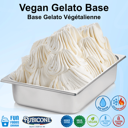 Vegan READYBASE 200 C/F - All in One Complete Gelato Base - Case of 8 x 2 KG bags - Suitable for both Hot and Cold Process - Rubicone Canada - Ships Free Within Canada on Orders Above CAD $199