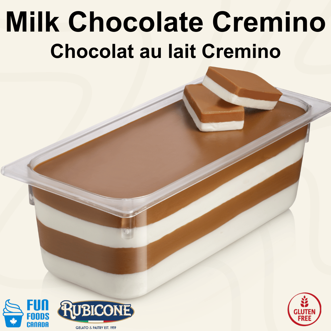 Milk Chocolate Spreadable Filling Cream - Cremino Choco Milk - 5 KG Bucket - Rubicone Canada - Ships Free Within Canada on Orders Above CAD $199