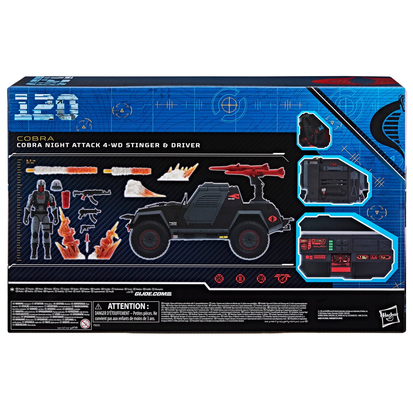 G.I. Joe Classified Series #120, Cobra Night Attack 4x4 Stinger et pilote