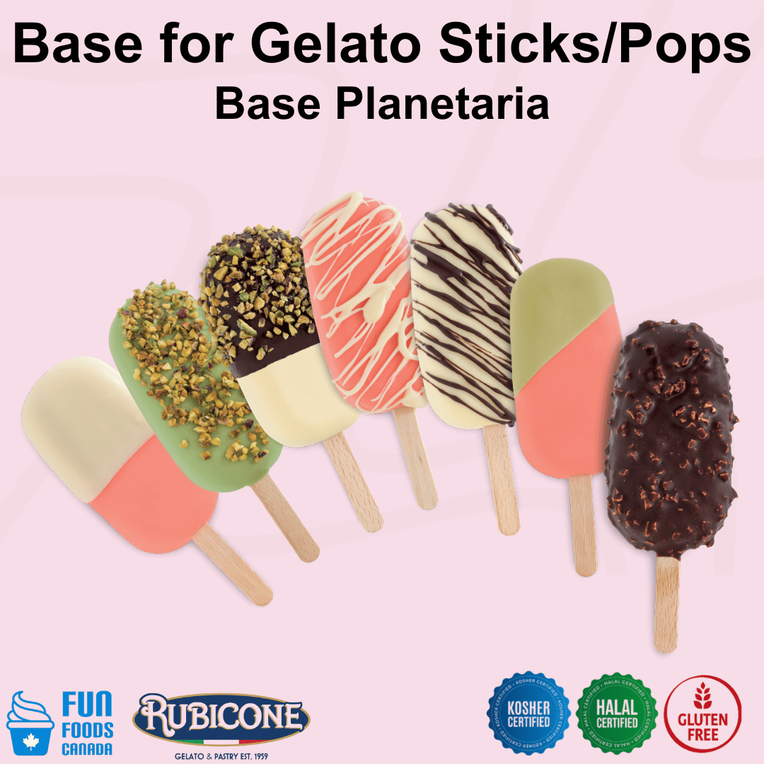 Crème Glacée, Gelato Sur Bâtonnet - Poudre de Base Complète - Base Planétaire - 1,26 Kg - Rubicone Canada - Livraison Gratuite au Canada pour les Commandes Supérieures à 199 CAD