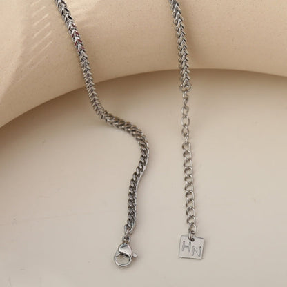FARAH 28" : Collier chaîne maillons cubains en argent