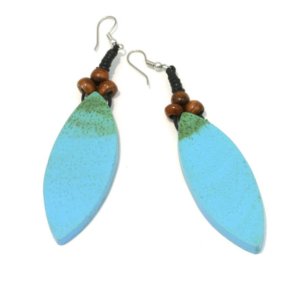 Wooden Petal Earrings