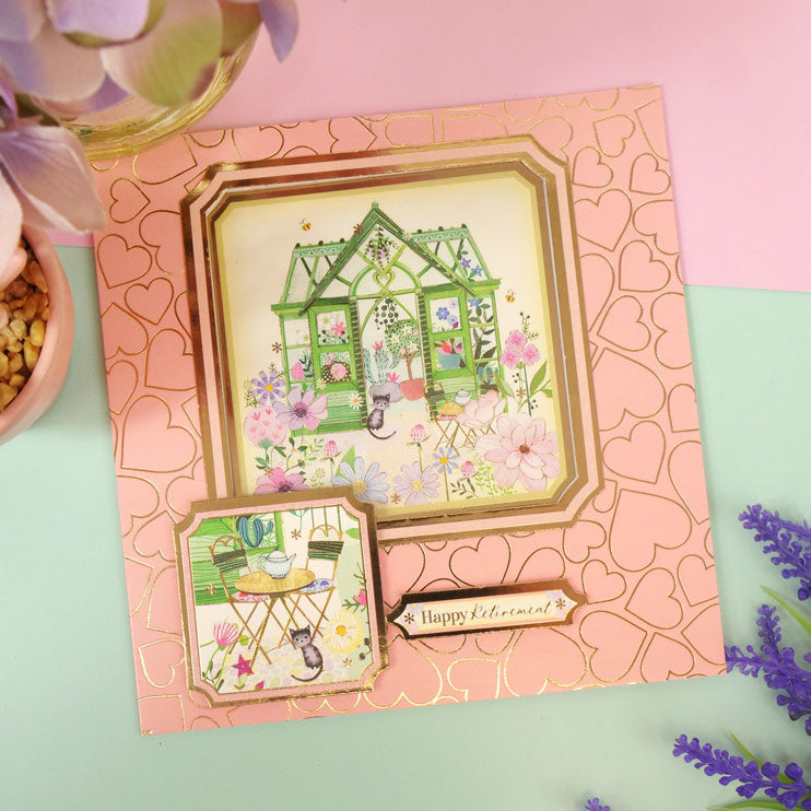 Cartes vierges à motif métallisé Essential - Sélection 15 x 15 cm