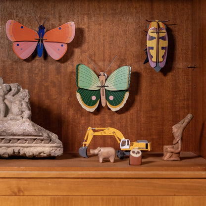 Papillon à rayures de fougère