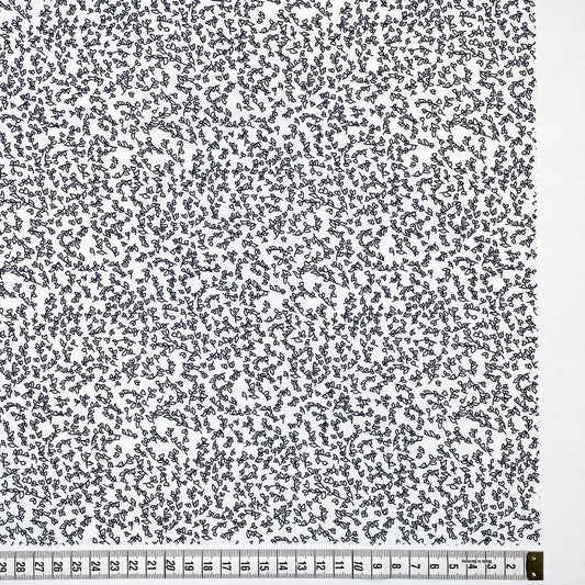 Fiori 2 by Gordon Fabrics - Black Small Leaf