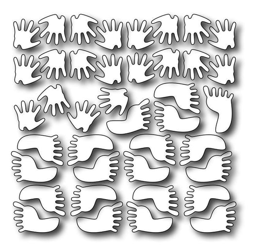 Frantic Stamper Precision Die - Petite Hands and Feet