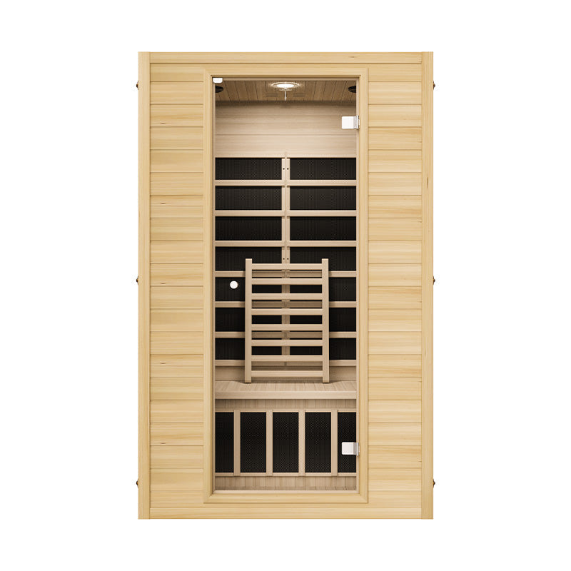 Blisspod | Vienne | Sauna infrarouge lointain en bois de pruche du Canada, très faible champ électromagnétique, 4 chauffages – 2 personnes
