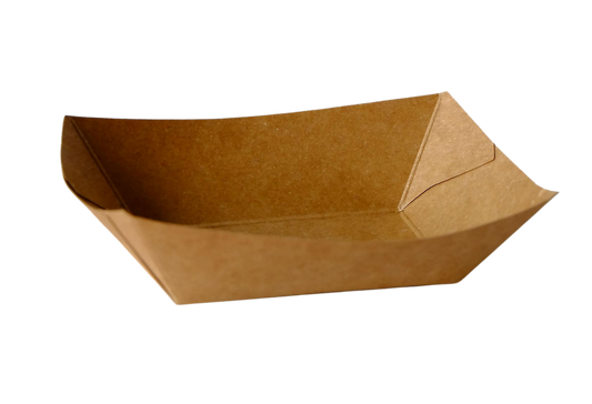 Plateaux alimentaires en carton kraft de 2 lb
