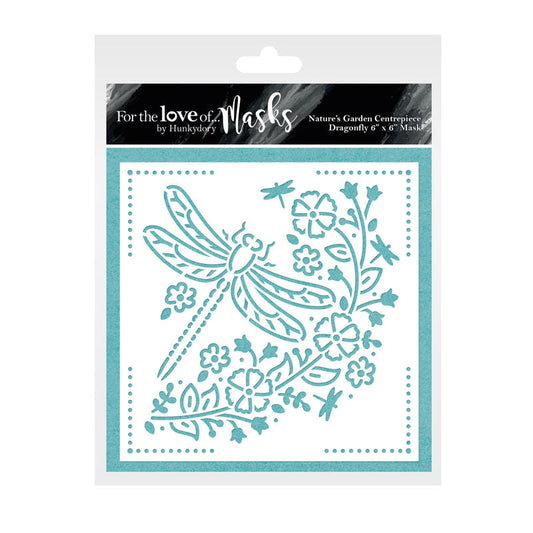 For the Love of Masks - Nature's Garden Centrepiece - Dragonfly