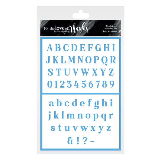 For the Love of Masks - Traditional Alphabet Set