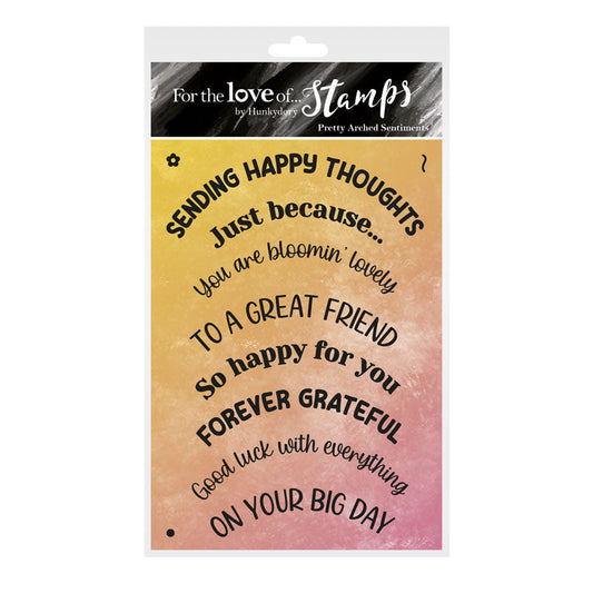For the Love of Stamps - Pretty Arched Sentiments