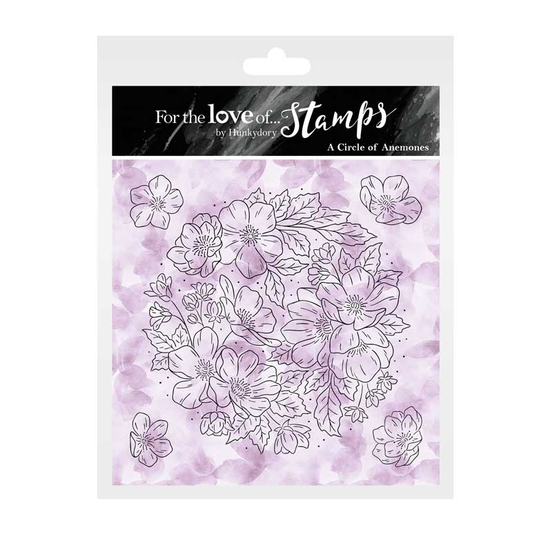 For the Love of Stamps - A Circle of Anemones
