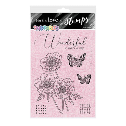 For the Love of Stamps - Floral Favourites Snippables - Anemone