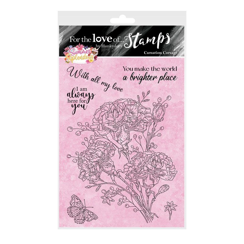 For the Love of Stamps - Set de Tampons A6 Bouquet d'œillets