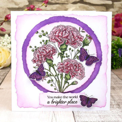 For the Love of Stamps - Set de Tampons A6 Bouquet d'œillets