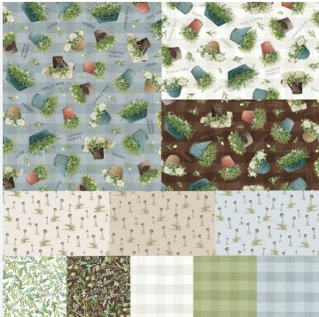 P&B Textiles - Farm View - Lot de 42 carrés de tissu (Copie)
