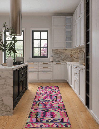 Fafela Pink Purple Multicolor Rug