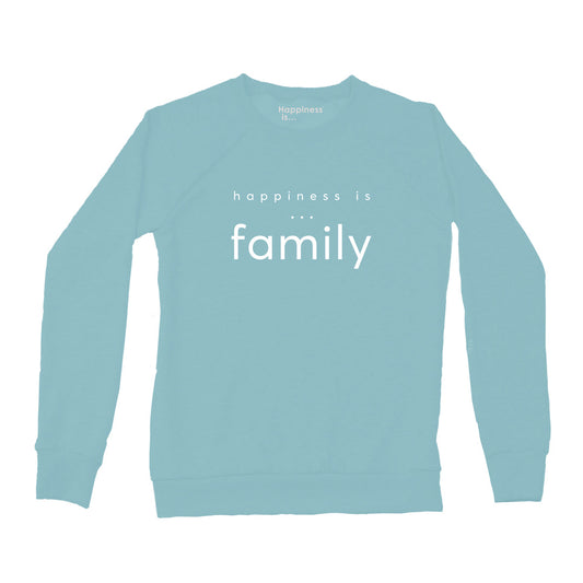 Women's Family Crew Sweatshirt, Teal