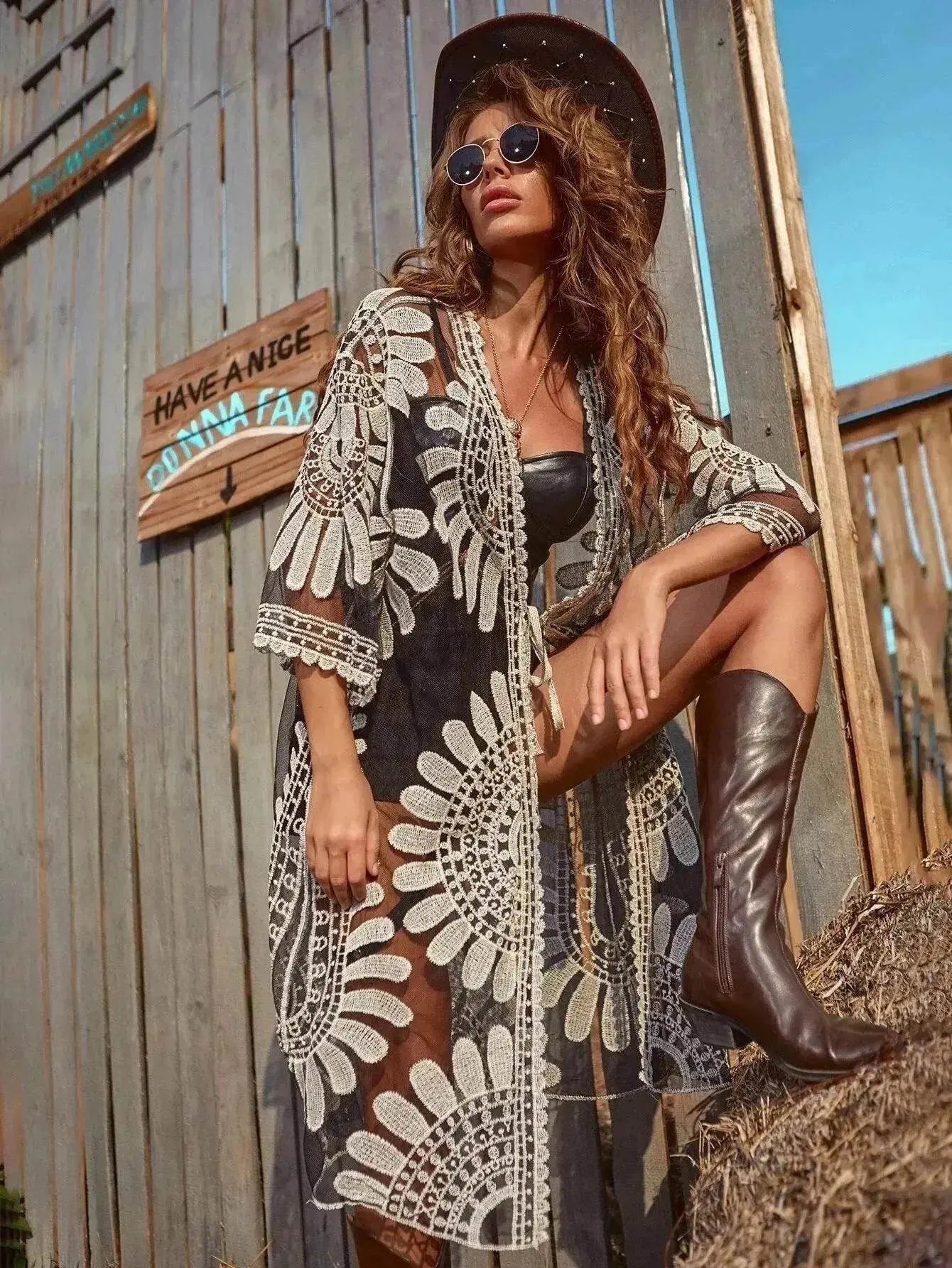 Fashion Bikini Sun Protection Clothing For Women Kimono