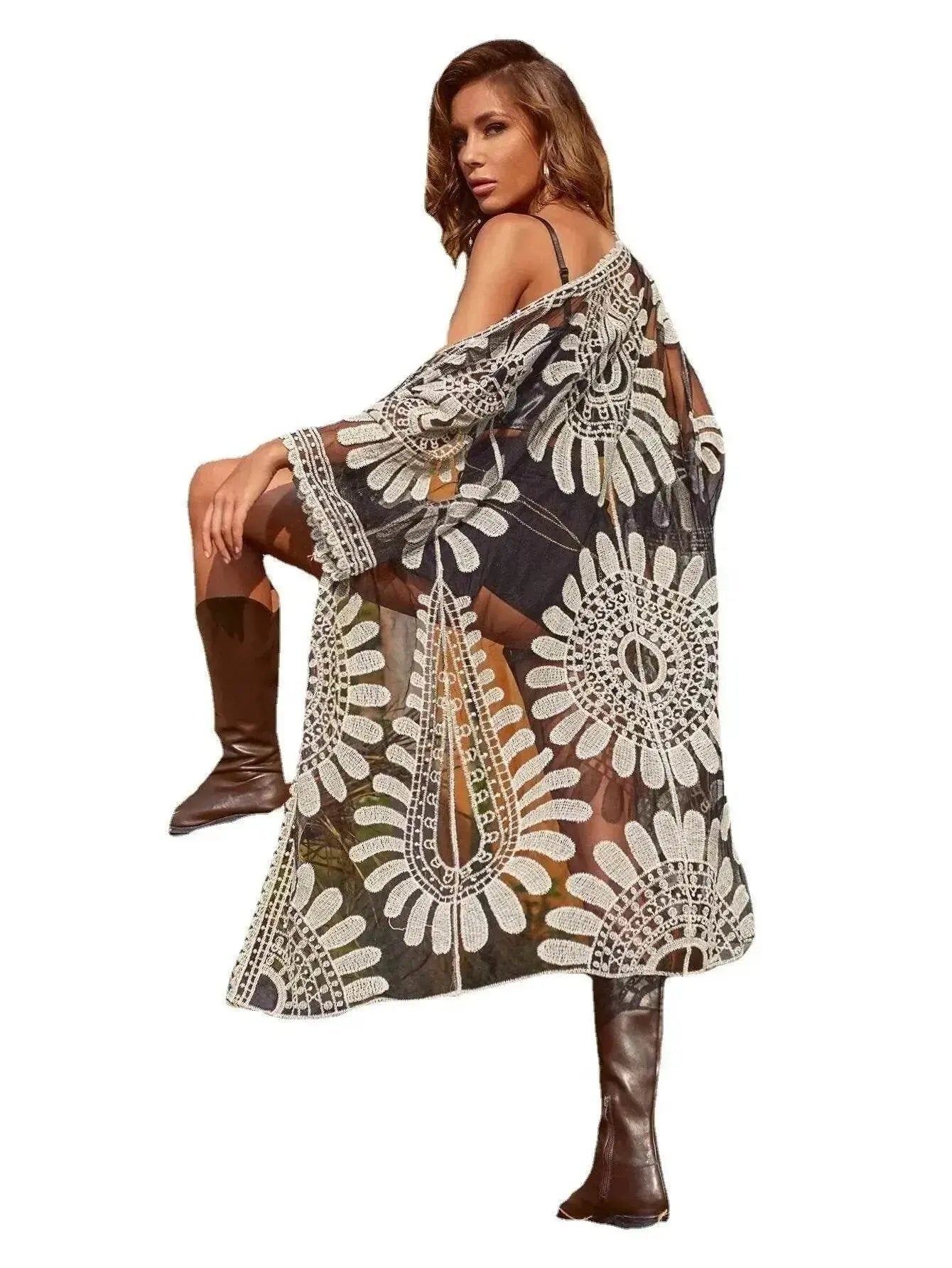 Fashion Bikini Sun Protection Clothing For Women Kimono