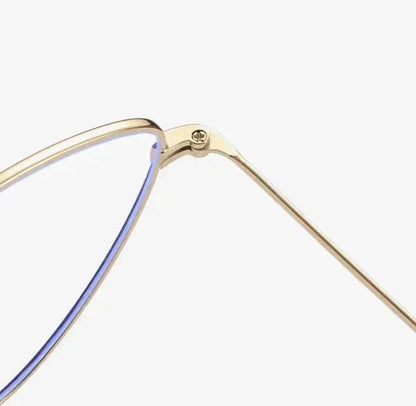 Fashion Cat Eye Plain Glasses Women's Anti-blue Light