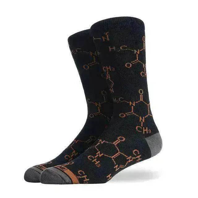 Fashion Creative Hamburger Pizza Alien Men Socks Cute Series